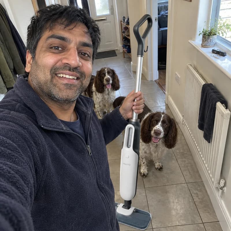 Ravi P.'s photo with the Vekto Steam Mop S20