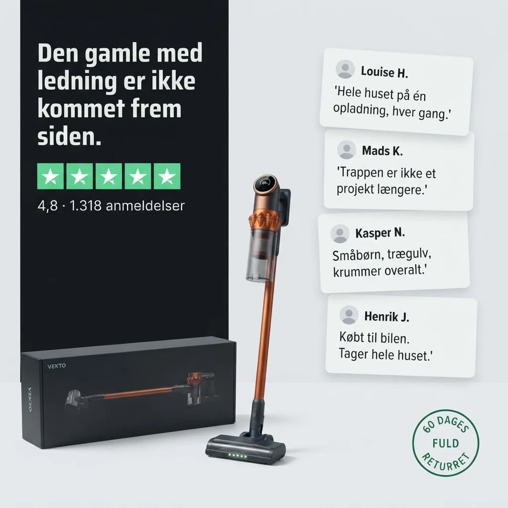 4,8 i snit fra 1.318 anmeldelser, med korte citater fra ejere