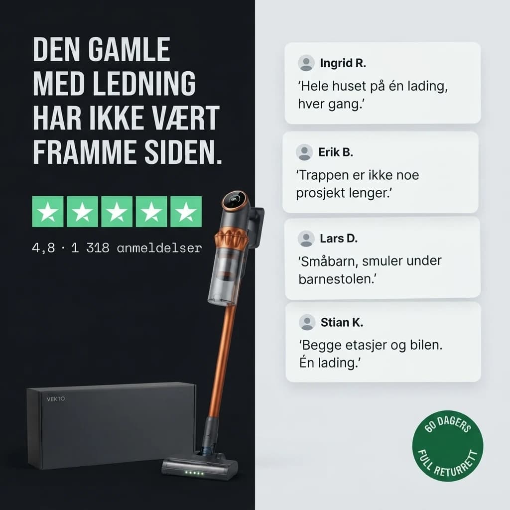 Den gamle med ledning har ikke vært framme siden: 4,8 fra 1 318 anmeldelser, med korte sitater fra kunder